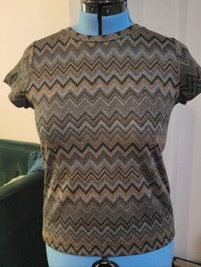 💚💚3 for $15💚💚 NWOT Bobeau SS Crew Tee metallic